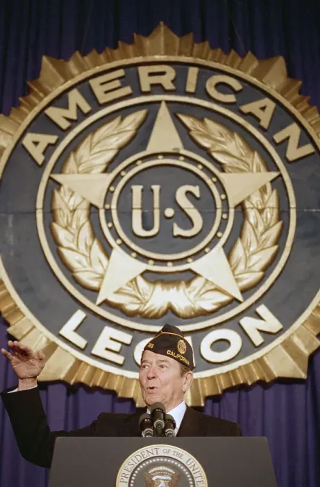 Framed Print : President Reagan Speaks at American Legion Framed Print : President Reagan Speaks at American Legion