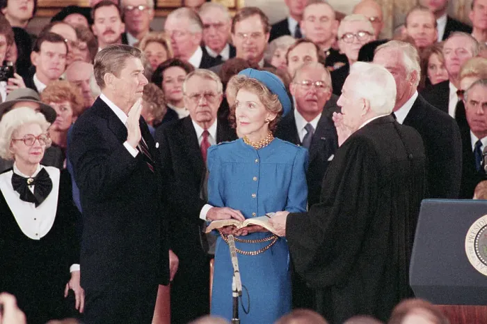 Framed Print : President Reagan Sworn In Ceremony Framed Print : President Reagan Sworn In Ceremony