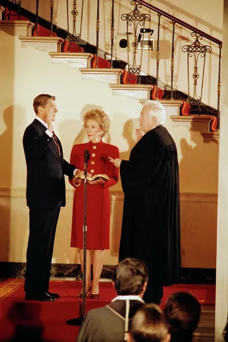 Framed Print : President Reagan Sworn In for Second Term Framed Print : President Reagan Sworn In for Second Term