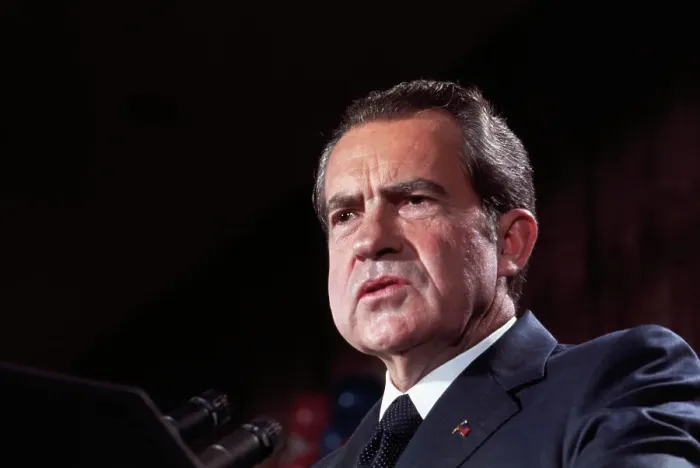 Framed Print : President Richard Nixon after Election to Second Term Framed Print : President Richard Nixon after Election to Second Term