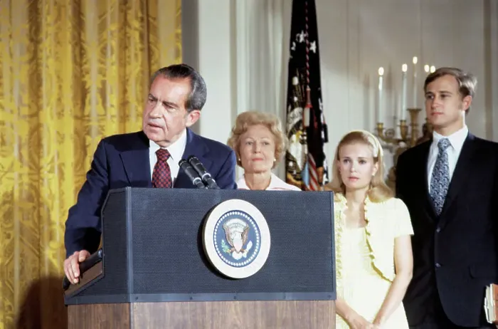 Framed Print : President Richard Nixon and Family Making Farewell Speech Framed Print : President Richard Nixon and Family Making Farewell Speech