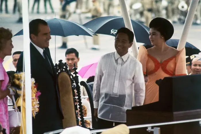 Framed Print : President Richard Nixon Meets Ferdinand Marcos in Manilla Framed Print : President Richard Nixon Meets Ferdinand Marcos in Manilla