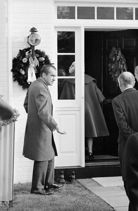 Framed Print : President Richard Nixon Receiving Visit from Mamie Eisenhower Framed Print : President Richard Nixon Receiving Visit from Mamie Eisenhower