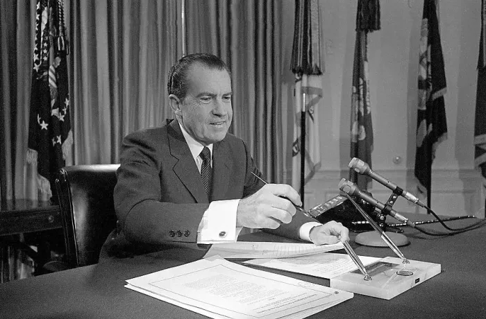 Framed Print : President Richard Nixon Vetoing Health and Education Bill Framed Print : President Richard Nixon Vetoing Health and Education Bill