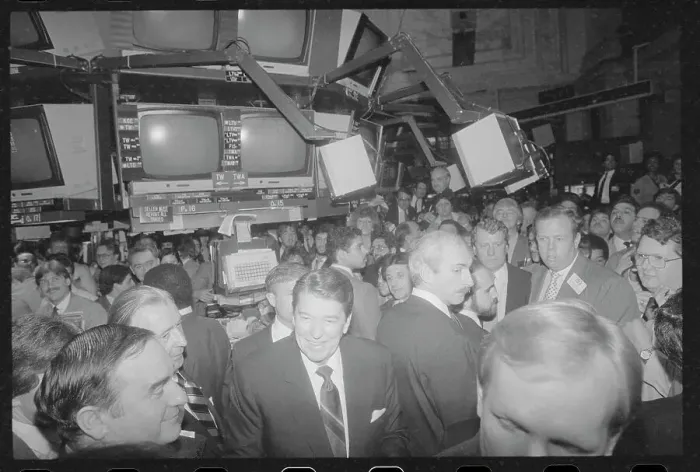Framed Print : President Ronald Reagan Visiting Stock Exchange Framed Print : President Ronald Reagan Visiting Stock Exchange