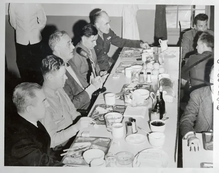 Framed Print : President Roosevelt Addressing GI's Framed Print : President Roosevelt Addressing GI's
