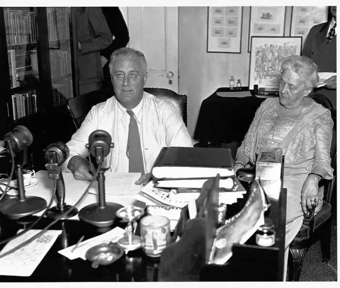 Framed Print : President Roosevelt Delivering Radio Address Framed Print : President Roosevelt Delivering Radio Address