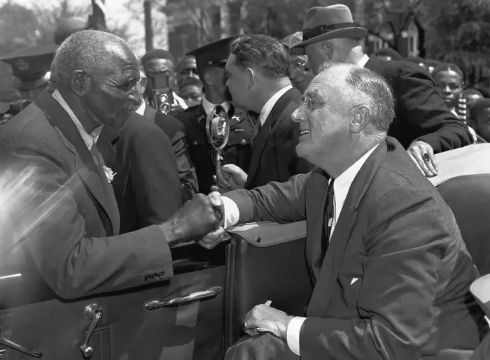 Framed Print : President Roosevelt and George Washington Carver Framed Print : President Roosevelt and George Washington Carver