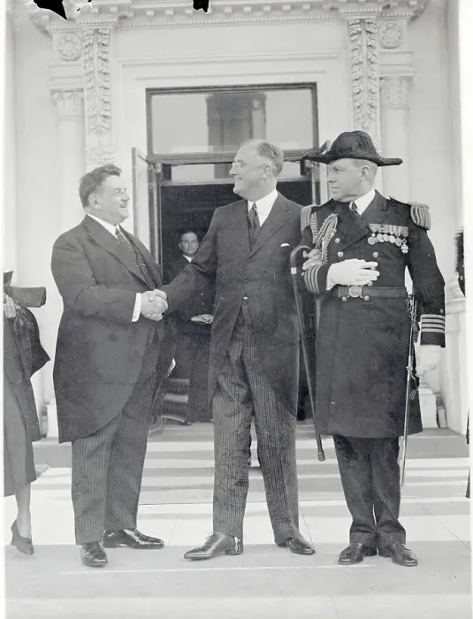 Framed Print : President Roosevelt Greeting Edouard Herriot Framed Print : President Roosevelt Greeting Edouard Herriot
