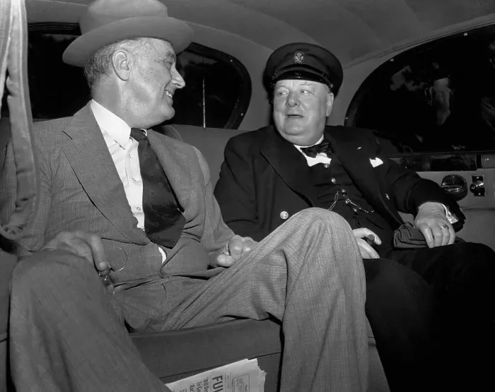 Framed Print : President Roosevelt and Prime Minister Churchill Framed Print : President Roosevelt and Prime Minister Churchill
