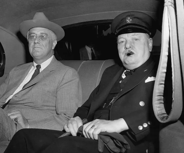 Framed Print : President Roosevelt and Prime Minister Churchill Framed Print : President Roosevelt and Prime Minister Churchill