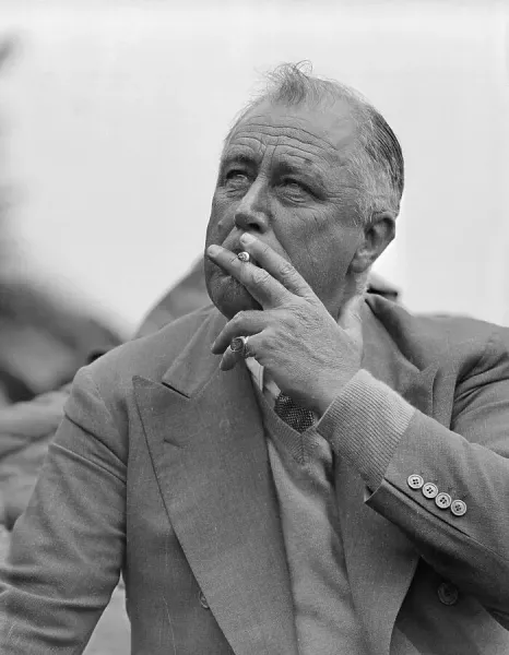 which president smoked cigarettes Prints of President Roosevelt Smoking a Cigarette
