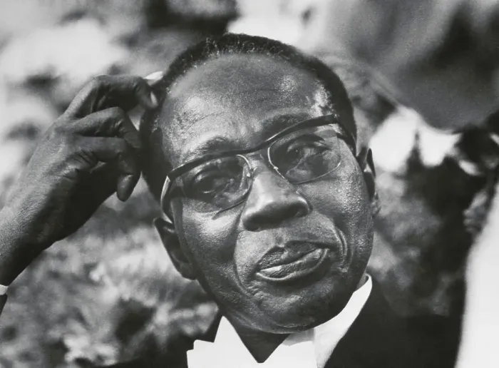 Framed Print : President Senghor Looking Puzzled Framed Print : President Senghor Looking Puzzled