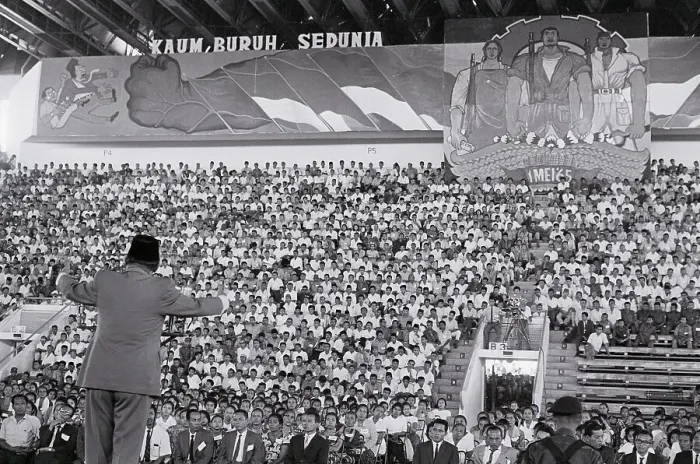 Framed Print : President Sukarno Addressing May Day Rally Framed Print : President Sukarno Addressing May Day Rally