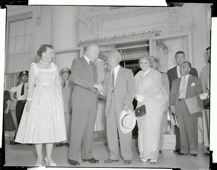 Framed Print : President Syngman Rhee Shaking Hands with President Eisenhower Framed Print : President Syngman Rhee Shaking Hands with President Eisenhower