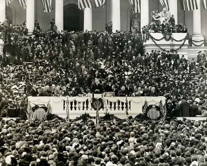 Framed Print : President Wilson Delivering Inauguration Address Framed Print : President Wilson Delivering Inauguration Address