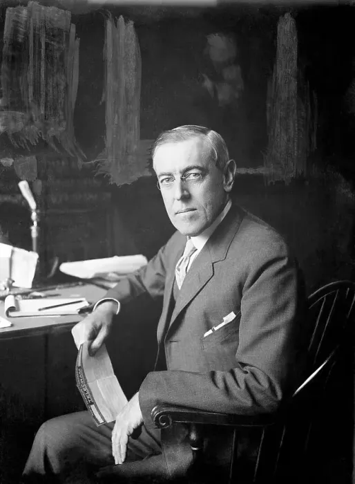 Framed Print : President Wilson Turning at His Desk for Camera Framed Print : President Wilson Turning at His Desk for Camera