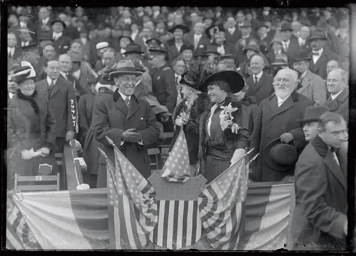 Framed Print : President Wilson at World Series Framed Print : President Wilson at World Series