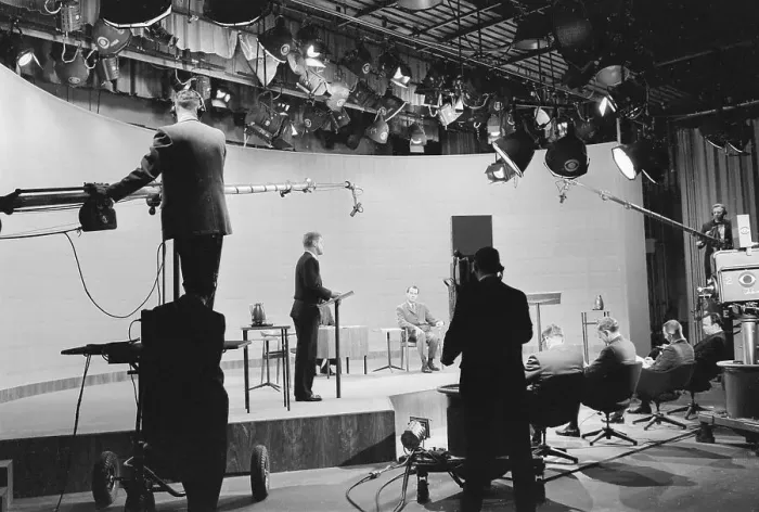 Framed Print : Presidential Debate Between Kennedy and Nixon Framed Print : Presidential Debate Between Kennedy and Nixon