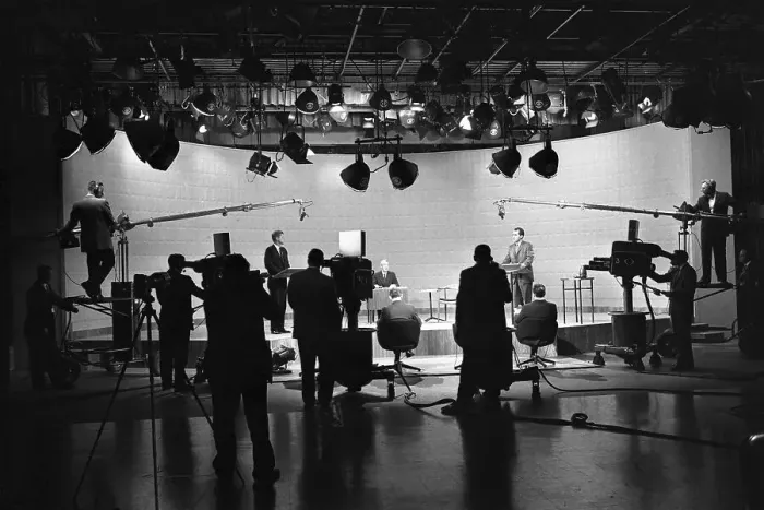 Framed Print : Presidential Debate Between Kennedy and Nixon