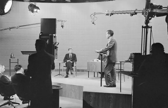 Framed Print : Presidential Debate Between Kennedy and Nixon Framed Print : Presidential Debate Between Kennedy and Nixon