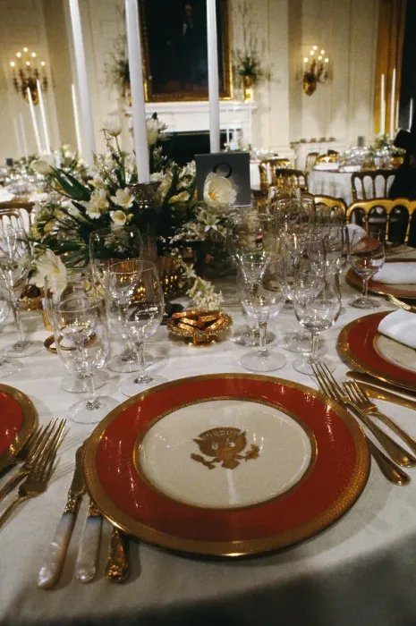 Framed Print : Presidential Plates and Glassware
