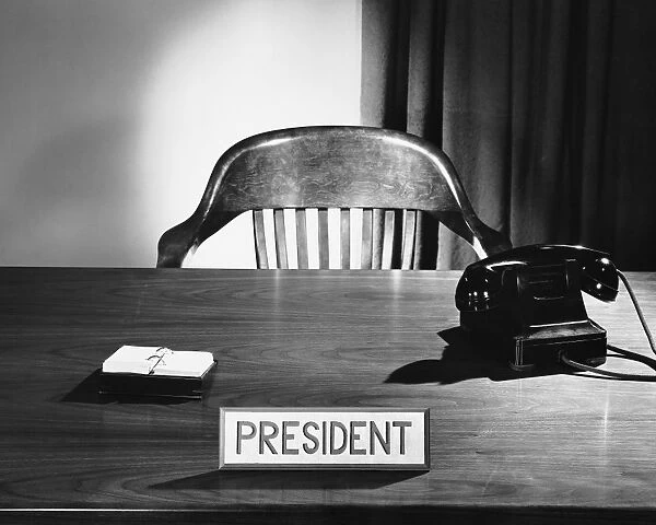 Presidents desk and chair