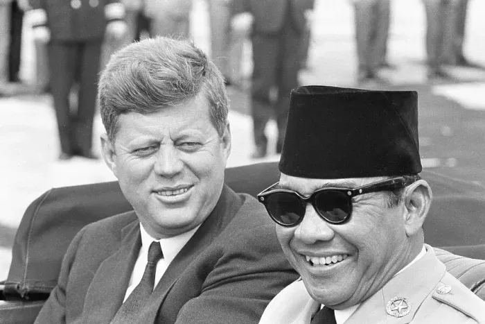 Framed Print : Presidents Kennedy and Sukarno Framed Print : Presidents Kennedy and Sukarno