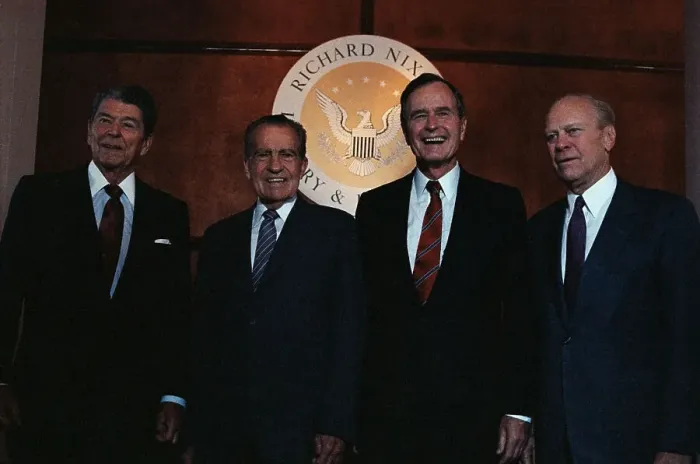 Framed Print : Presidents Reagan, Nixon, Bush, and Ford Framed Print : Presidents Reagan, Nixon, Bush, and Ford