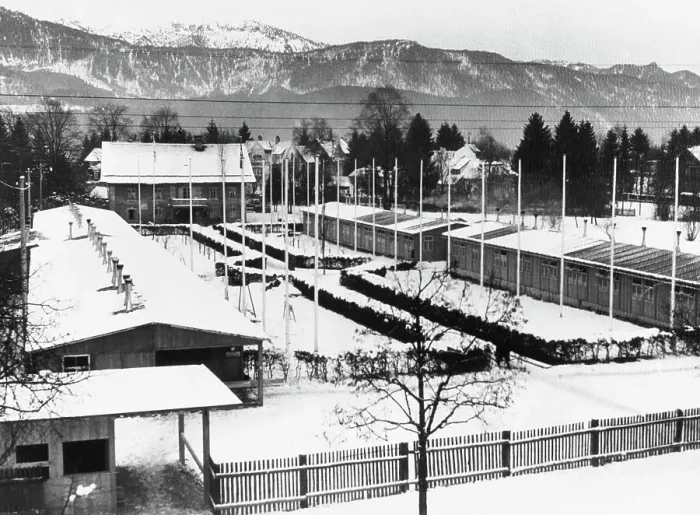 Framed Print : Press Barracks - 1936 Winter Olympic Games Framed Print : Press Barracks - 1936 Winter Olympic Games
