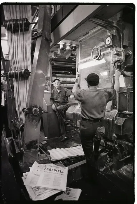 Framed Print : Press Room of Washington Daily News Framed Print : Press Room of Washington Daily News