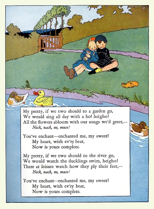 Framed Print : My Pretty, if We Two Should to a Garden Go Framed Print : My Pretty, if We Two Should to a Garden Go