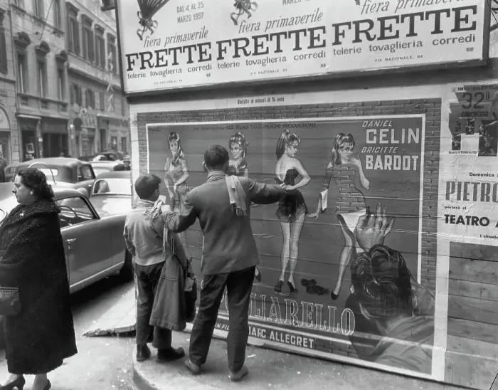 Framed Print : Priest and Boy with Denounced Bardot Movie Poster Framed Print : Priest and Boy with Denounced Bardot Movie Poster