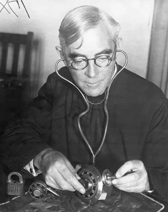 Framed Print : Priest Picking a Lock Framed Print : Priest Picking a Lock