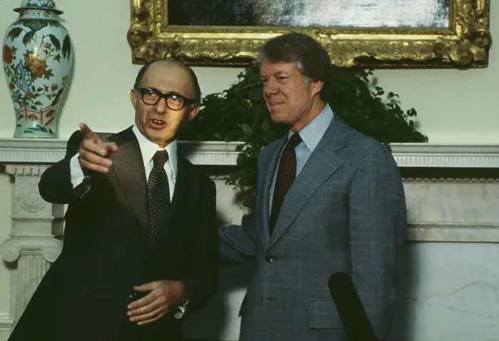 Framed Print : Prime Minister Begin And President Carter