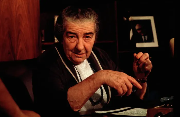 Framed Print : Prime Minister Golda Meir During an Interview