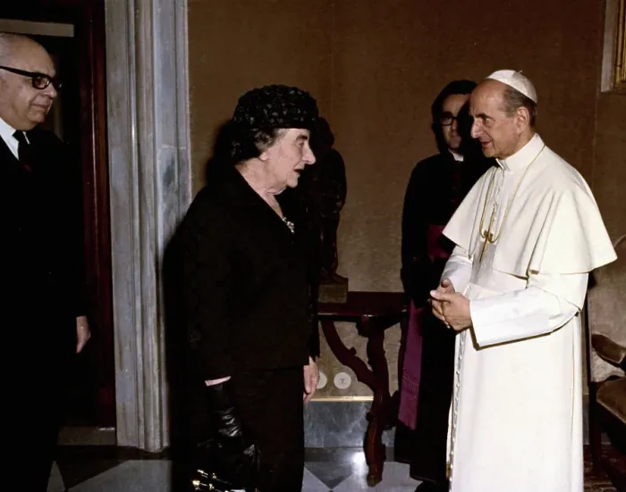 Framed Print : Prime Minister Golda Meir and Pope Paul VI Framed Print : Prime Minister Golda Meir and Pope Paul VI