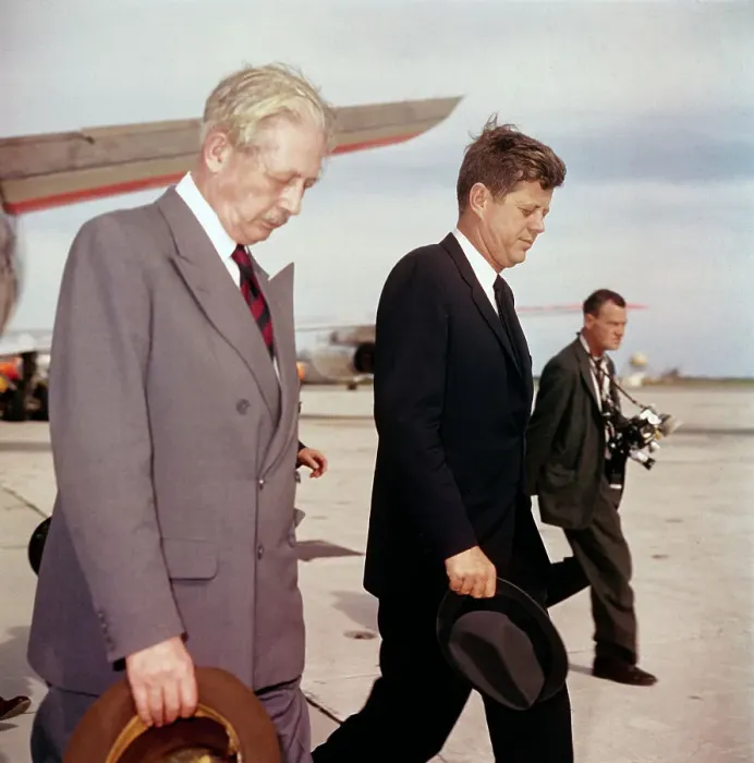 Framed Print : Prime Minister Macmillan and President Kennedy Framed Print : Prime Minister Macmillan and President Kennedy