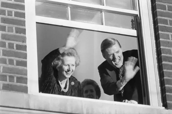 Framed Print : Prime Minister Margaret Thatcher With Cecil Parkinson Framed Print : Prime Minister Margaret Thatcher With Cecil Parkinson