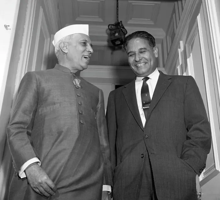 Framed Print : Prime Minister Nehru and U.S. Representative Dalip Saund Framed Print : Prime Minister Nehru and U.S. Representative Dalip Saund