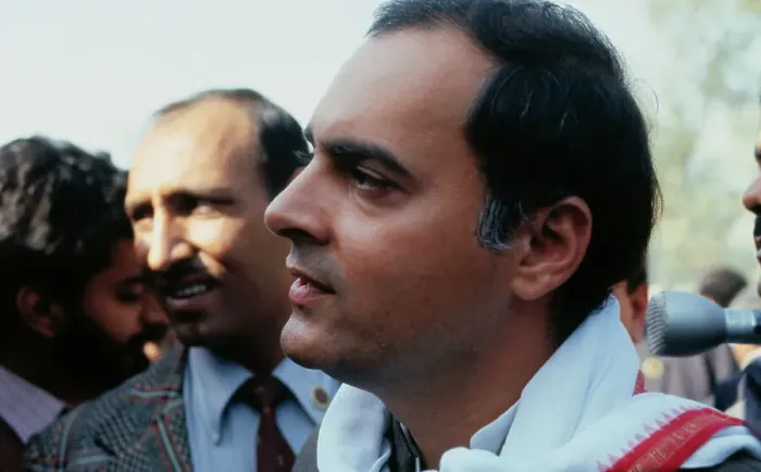 Framed Print : Prime Minister Rajiv Gandhi at Union Carbide Plant Accident Rally Framed Print : Prime Minister Rajiv Gandhi at Union Carbide Plant Accident Rally