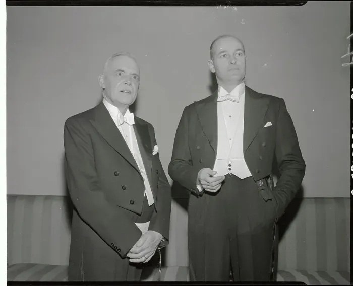 Framed Print : Prime Minister St. Laurent and George Kennan Framed Print : Prime Minister St. Laurent and George Kennan