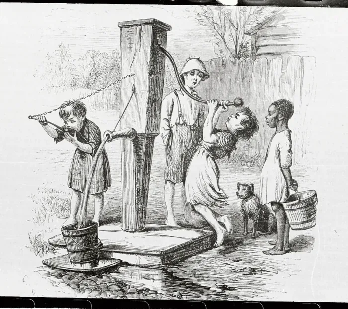 Framed Print : Primitive Water Fountain Framed Print : Primitive Water Fountain