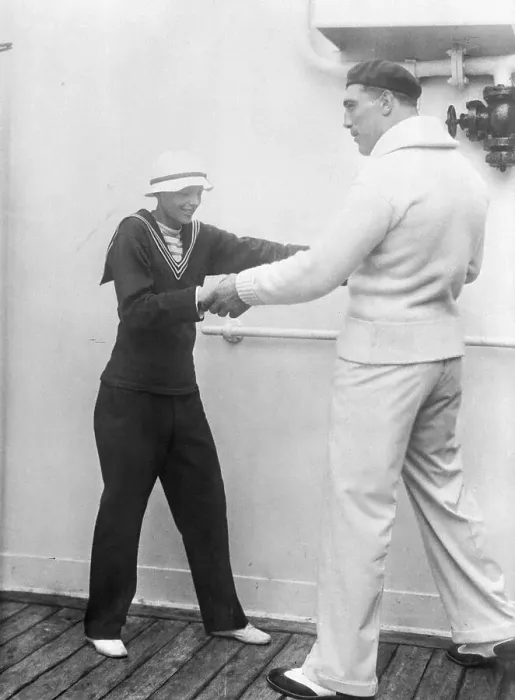 Framed Print : Primo Carnera Showing Amelia Earhart Boxing Stance Framed Print : Primo Carnera Showing Amelia Earhart Boxing Stance