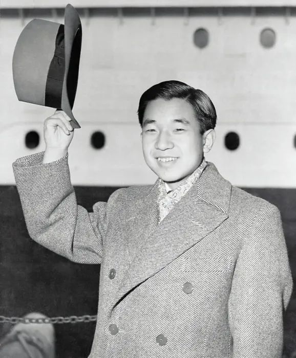 Framed Print : Prince Akihito Doffing His Hat Framed Print : Prince Akihito Doffing His Hat