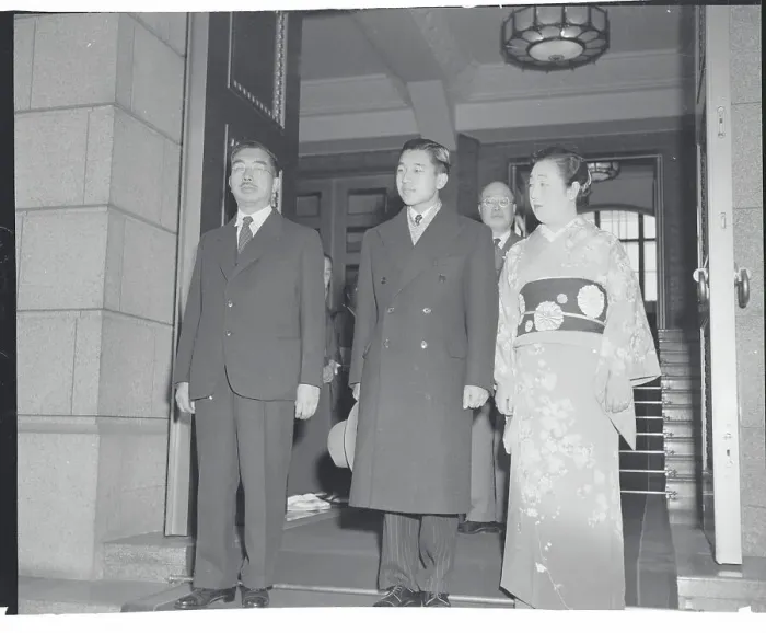 Framed Print : Prince Akihito and Parents Framed Print : Prince Akihito and Parents