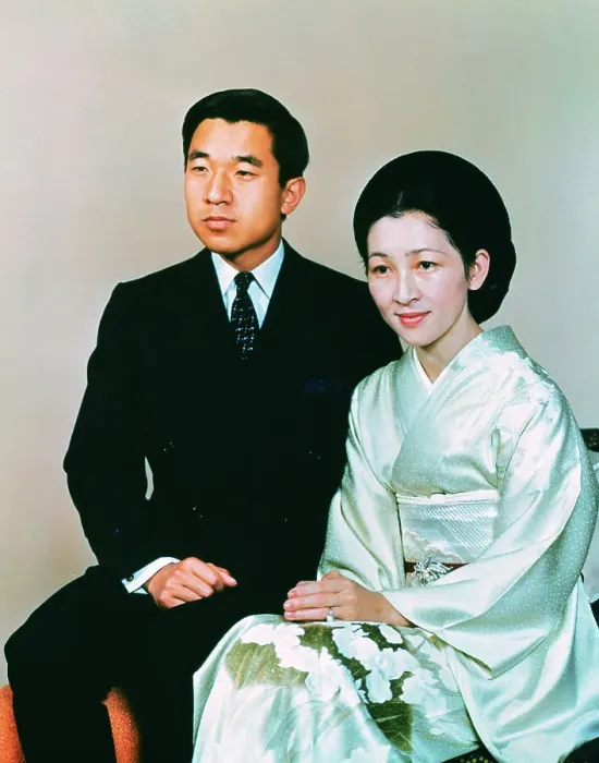 Framed Print : Prince Akihito Posing with Wife Framed Print : Prince Akihito Posing with Wife