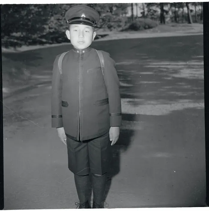 Framed Print : Prince Akihito in School Uniform Framed Print : Prince Akihito in School Uniform