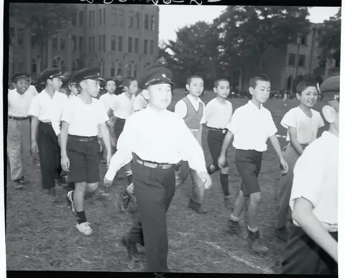 Framed Print : Prince Akihito with Schoolmates