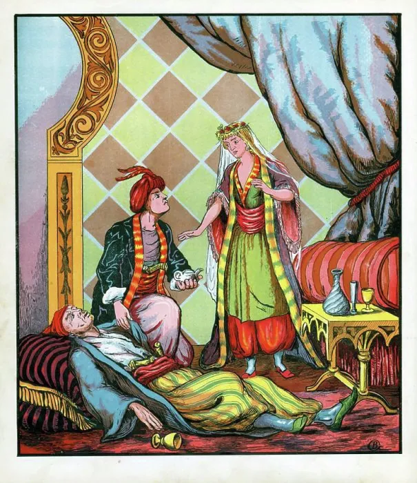 Framed Print : Prince Aladdin with the Lamp Framed Print : Prince Aladdin with the Lamp
